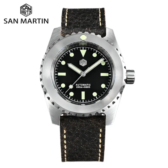San Martin-Montre de Plongée Rétro pour Homme