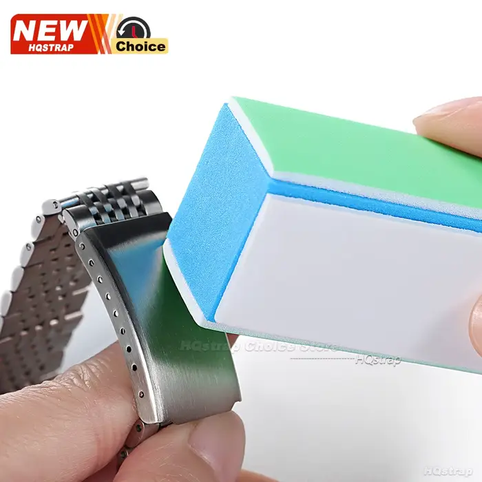 Limes de polissage et tiges de nettoyage pour montres, 4 faces, maille 1000/4000, outil de nettoyage et de polissage pour pièces de montres-bracelets, pour horloger, 1/2/4 pièces