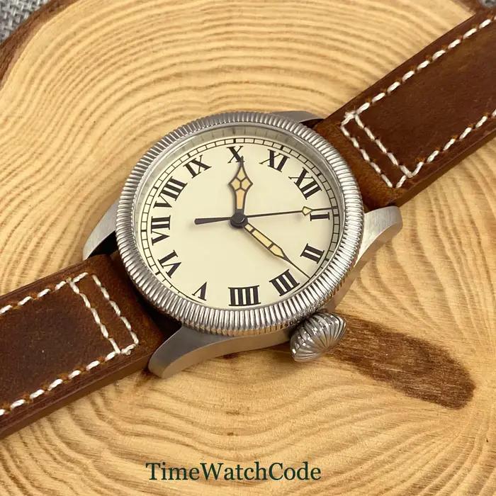 Montre automatique vintage de plongée Tandorio pour hommes, étanche 20 BAR, mouvement japonais NH35A PT5000, chiffres romains, verre saphir, 39 mm