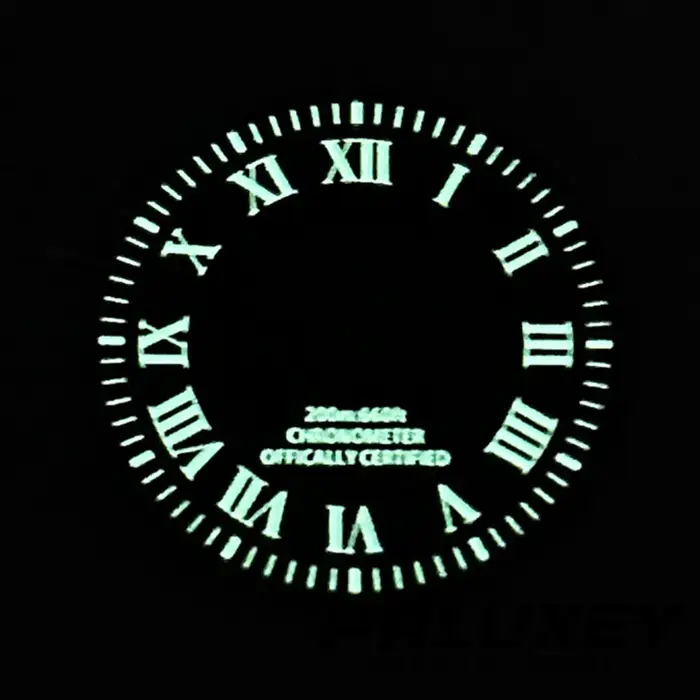 Cadran de montre vintage romain noir