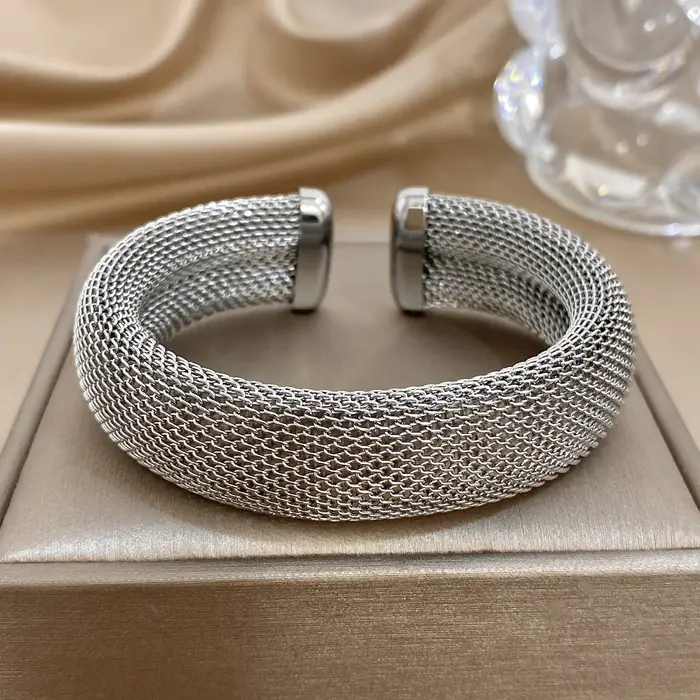 Greatera – Bracelet ouvert en acier inoxydable