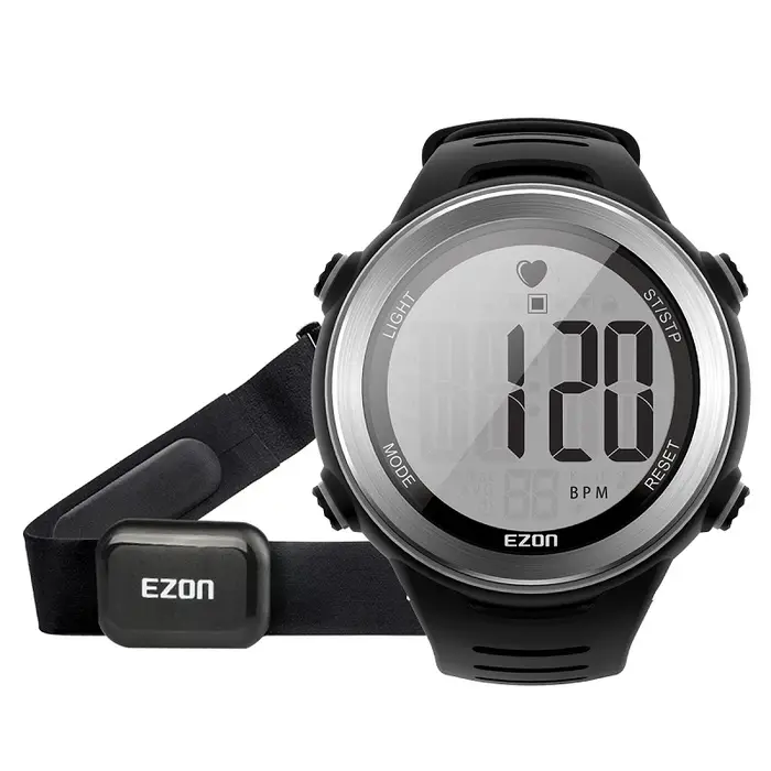 Montre de sport sans fil avec sangle de poitrine pour homme et femme