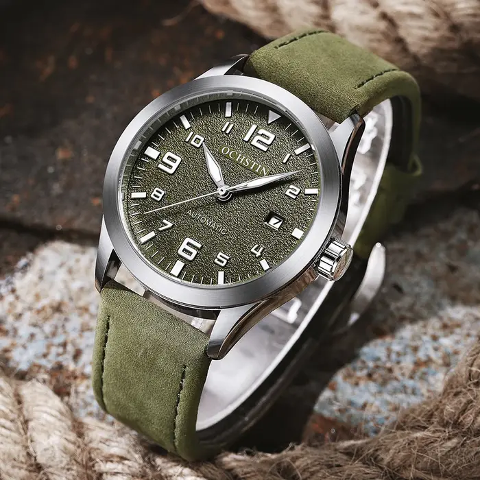 OCHSTIN hommes montre mécanique automatique de luxe tenue décontractée militaire Sports de plein air