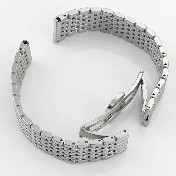 Bracelet de montre en acier inoxydable pour hommes et femmes