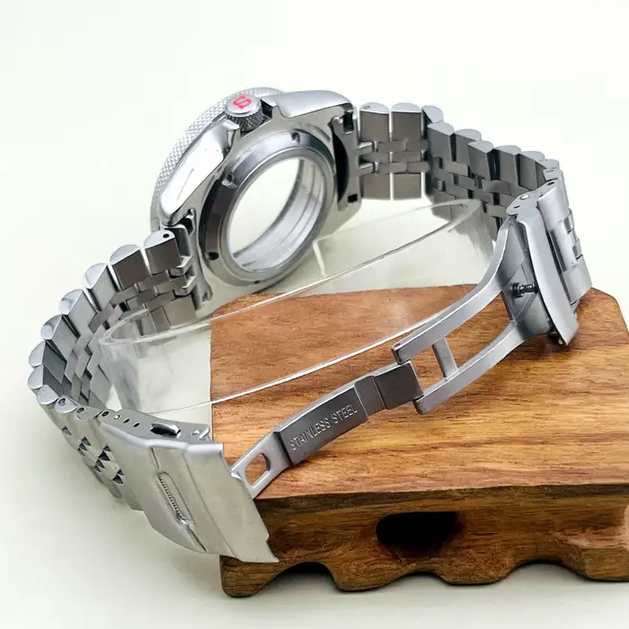 Mod SKX007 boîtier de montre et Kit de bracelet adapté pour Seiko NH34 NH35 NH36 couronne de mouvement à 3.0