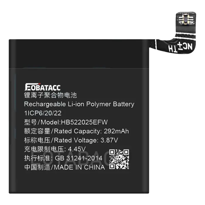 Batterie de montre intelligente 100 % neuve pour Huawei Watch 1/2/2 Pro/GT 46 mm/Magic 1/GT2 46 mm/GT3 42 mm/GT4 46 mm/GS3 + Outils gratuits