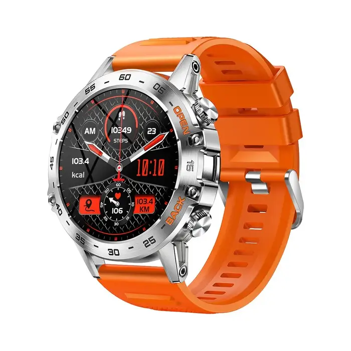 Montre connectée homme MEVADEN Steel 1,39 pouces, luxe, appels Bluetooth, suivi sportif et de forme 
