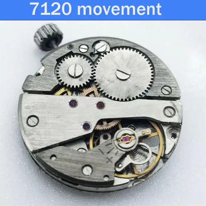 Montre d'entraînement non fonctionnelle 7120 pour débutants avec accessoires de démontage de montres à mouvement défectueux