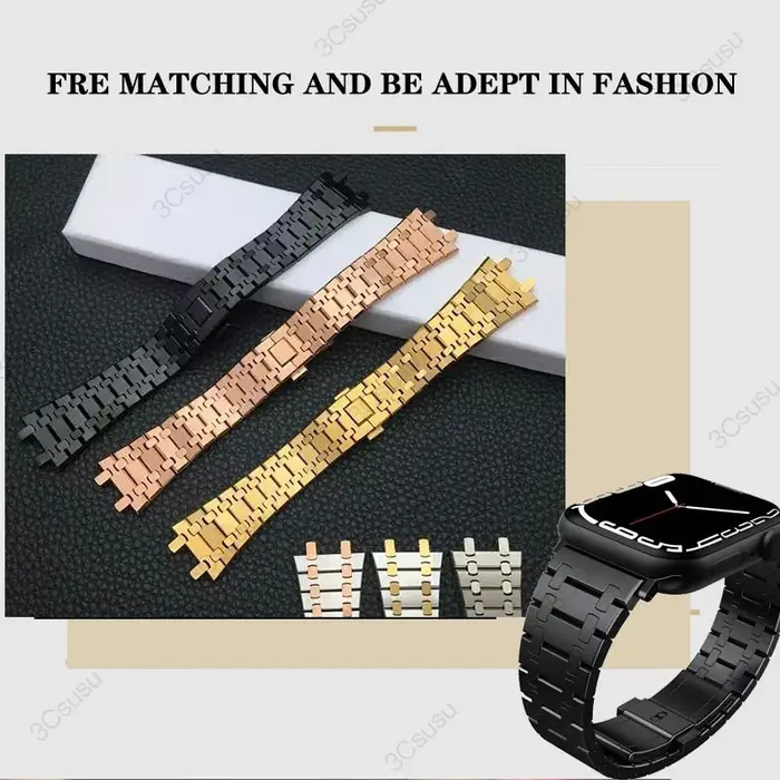 Bracelet de luxe pour Apple Watch iwatch Ultra 9 8 7 6 5 4 SE