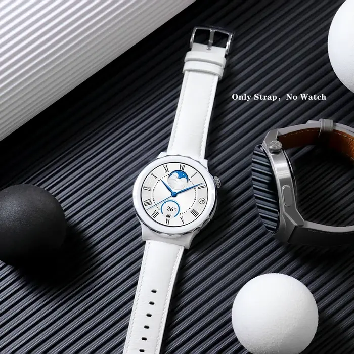 Bracelet de montre en caoutchouc et silicone pour femme