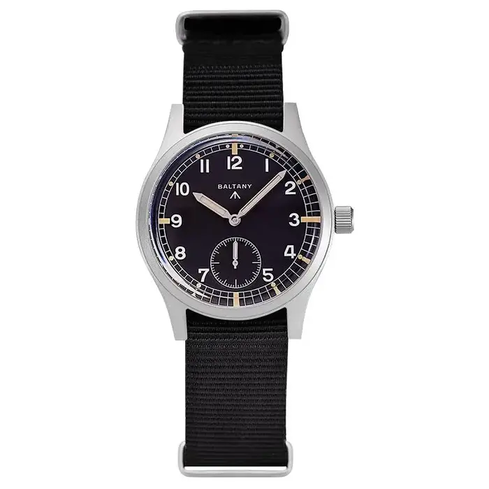 Montre militaire rétro Baltany S2019 D12 WWII, montre à quartz pour homme de 36 mm, étanche à 100 m, lumineuse, en acier inoxydable, décontractée, pour tous les jours