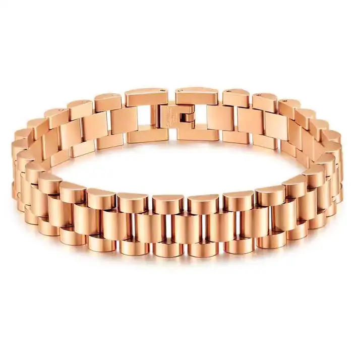 Vente en gros du nouveau bracelet en acier inoxydable électroplaqué multicolore de 12 mm