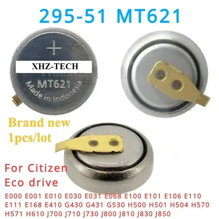 295-5100 MT621 avec pied 295-51 montre batterie Rechargeable condensateur de montre pour citoyen H50