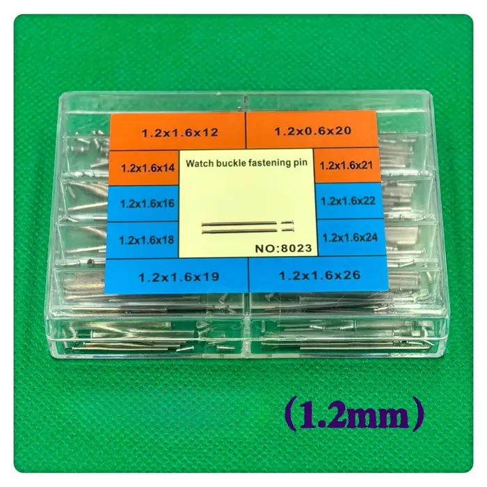 Goupilles serrées de boucle de montre 1.0mm 1.2mm-barres à ressort et broches à vis de fermoir pour la réparation et