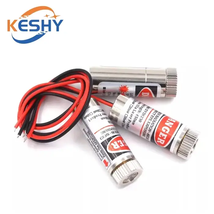 Tête de Module Laser à pointe rouge/ligne/croix 650nm 5mW