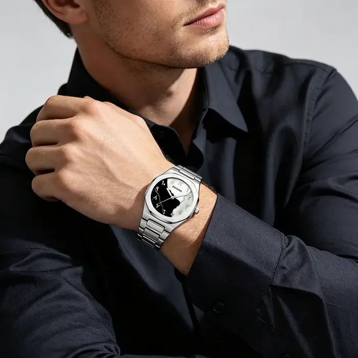Montres pour hommes, montre analogique à quartz de luxe avec date, étanche, montre-bracelet de mode pour affaires, montre classique pour homme, lumineuse