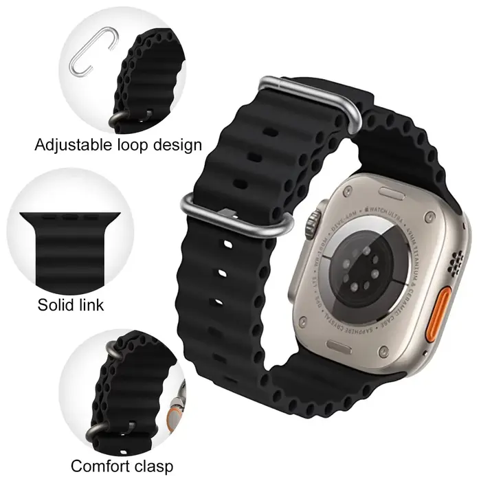 Bracelet Ocean pour Apple Watch Band Ultra 3 2 49mm 44mm 40mm 45mm 41mm 46mm