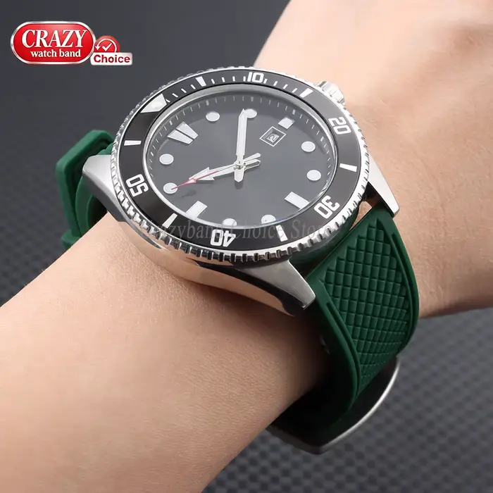 Bracelet de montre en silicone universel pour Seiko
