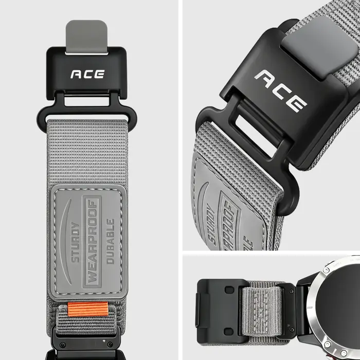 Bracelet en nylon de haute qualité spécial Garmin QuickFit - 22/26 mm