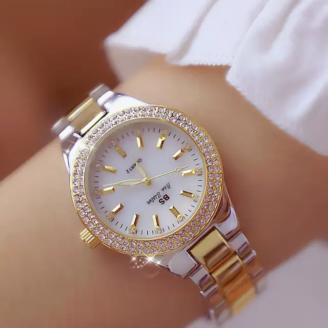 Montres-bracelets en acier inoxydable pour femmes