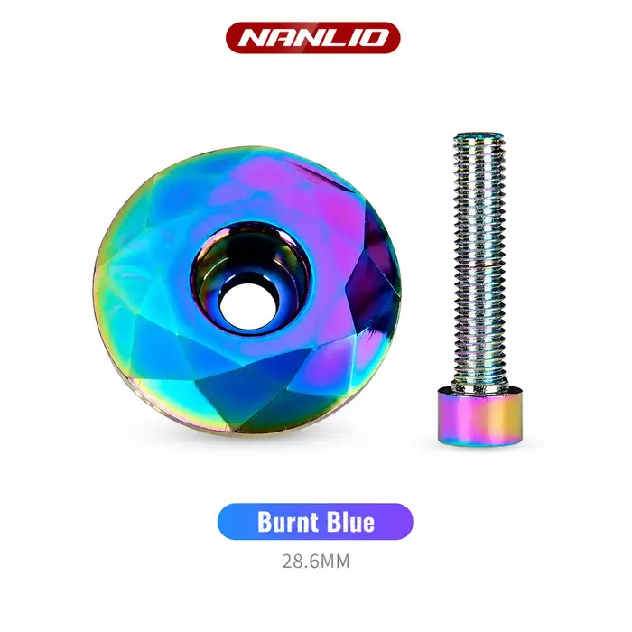 Capuchon de casque de vélo bleu brûlé
