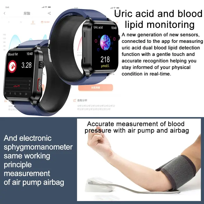 Nouvelle montre connectée intelligente 2026 avec airbag