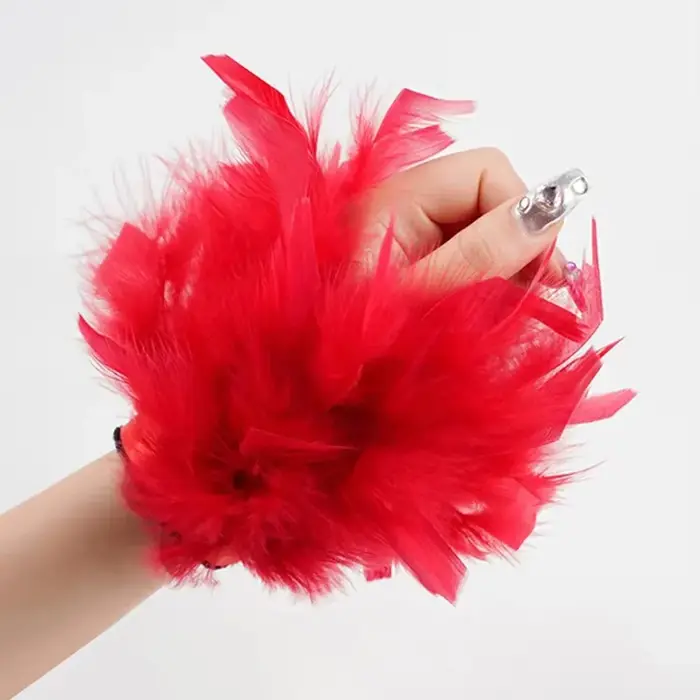 Nouvelle mode plumes Bracelet manches ongles ornement