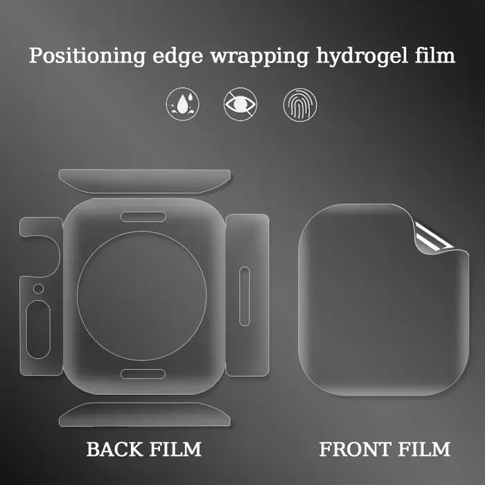 Film hydrogel souple de protection latérale pour Apple Watch Series 11 10 9 8 7 6 5 4 3 2 1 SE 2 Ultra2 3