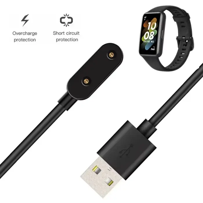 Chargeur USB magnétique de 1M pour montre Huawei Fit/Fit2/Band9/8/7/6pro/Honor Watch ES/montre pour enfants