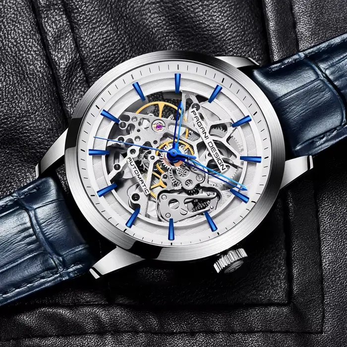 PAGANI DESIGN 2026 Nouvelle Montre Mécanique Squelette pour Homme, Montre Automatique de Luxe Haut d