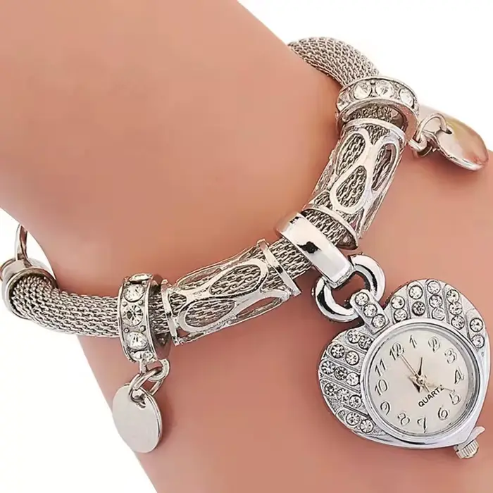 Montre pour femmes, produits les plus vendus, ensemble de bracelets de luxe, Bracelet en acier et di
