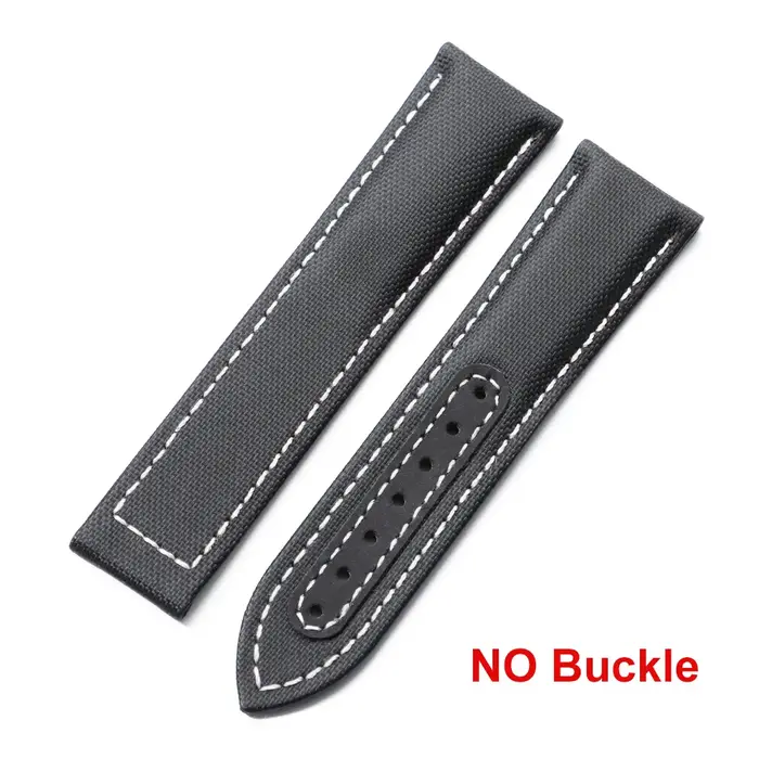 Bracelet de montre en Nylon pour toile de voile, 20mm 22mm, étanche, boucle papillon, pour hommes, S