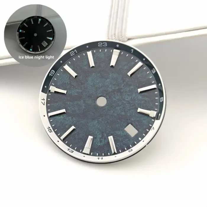 Boîtier de pièces Mod Lume bleu 32mm