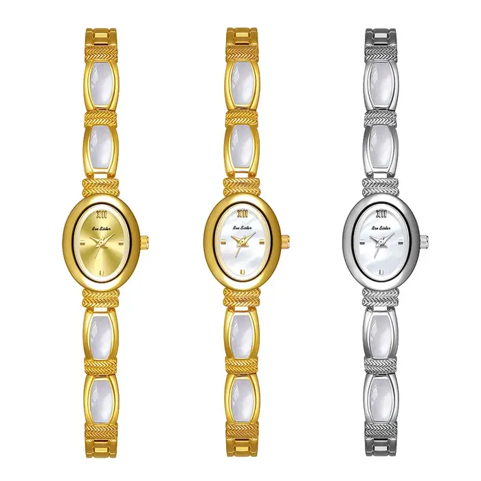 BS Bee Sister Vintage montres pour femme lumière luxe naturel Premium noir or ormeau coquille Bracelet Quartz montre pour femme nouveau