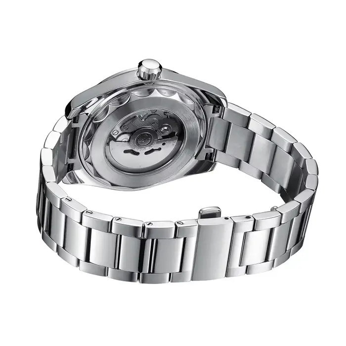 PHYLIDA nouvelle montre automatique Aqua solide SS saphir cristal NH35A montre-bracelet mécanique 100WR plongeur