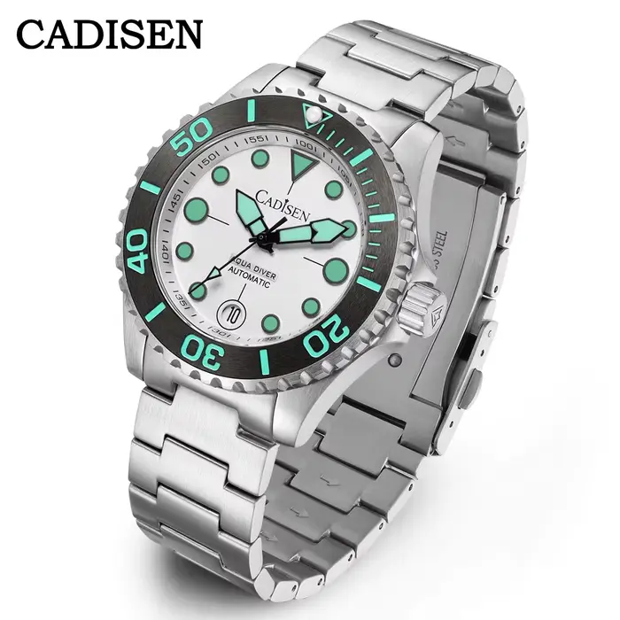 CADISEN AQUA DIVER 2024 nouvelle marque de luxe hommes montres montre automatique japon NH35A 100M é