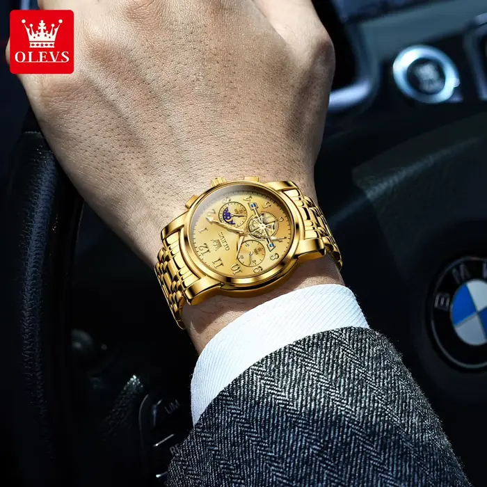 Montres-bracelets classiques de luxe OLEVS 2900 pour hommes