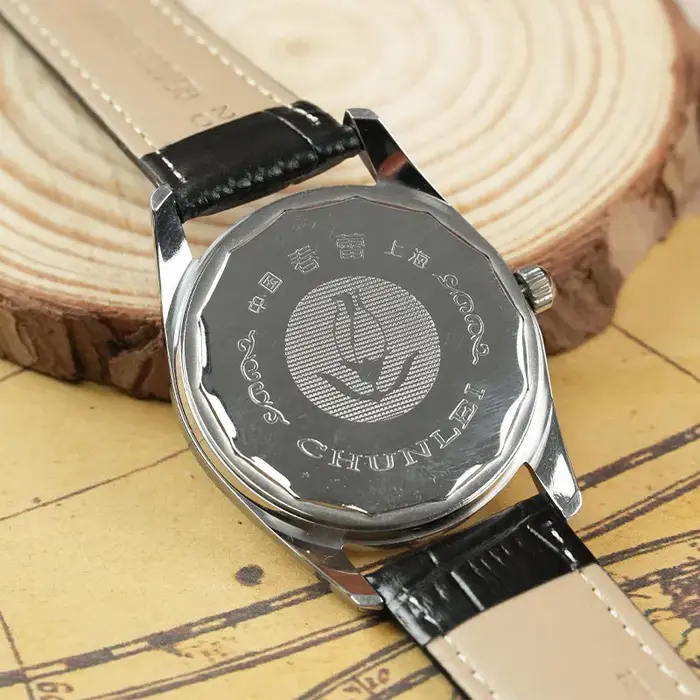 Montre mécanique vintage authentique de marque chinoise Chunlei pour homme, montre-bracelet rétro à remontage manuel, cadeau idéal