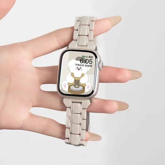 Bracelet Transparent pour Apple Watch, série 10 9 8 7 6 SE 5 4, Ultra2 49mm 41 45 38 42 46 40 44mm, 