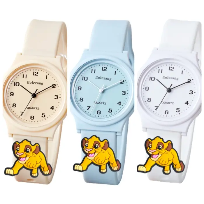 Montre Kawaii roi Lion Simba garçons filles montres enfants minimaliste mignon