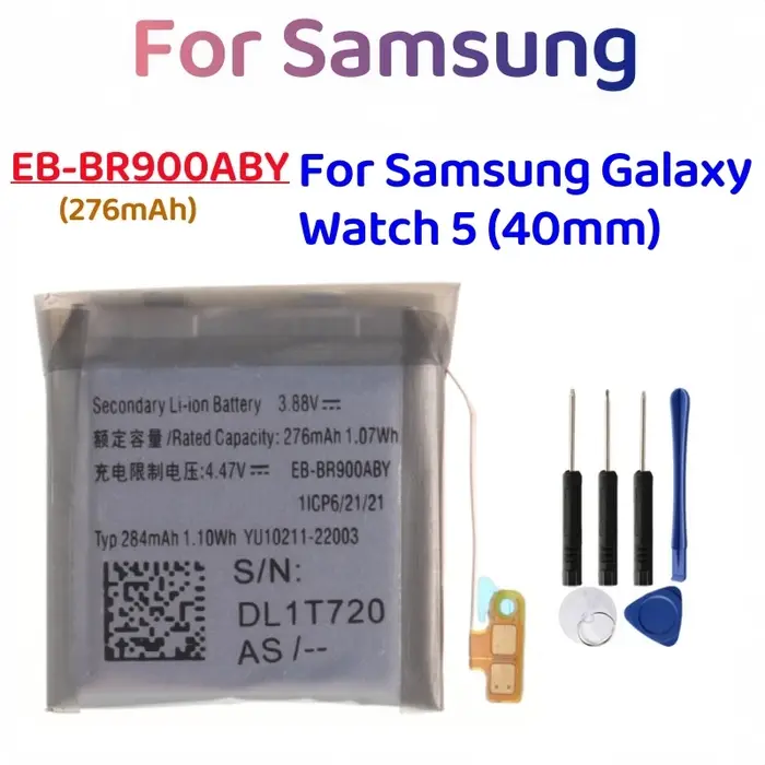 Nouvelle batterie de remplacement EB-BR900ABY EB-BR910ABY EB-BR925ABY pour Samsung Galaxy Watch 5 40