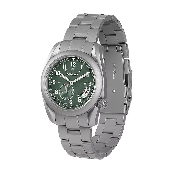 Boderry VOYAGER 38 Field Watch Mouvement à quartz