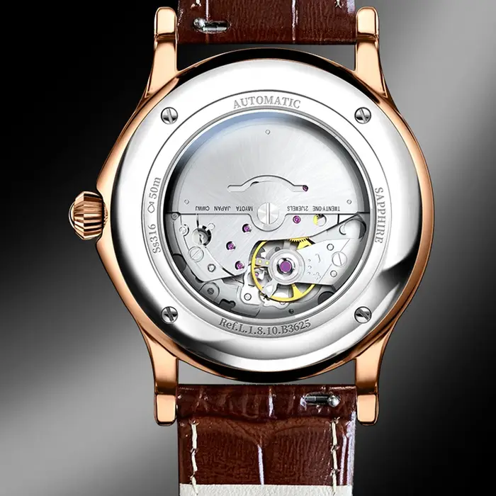 Montre mécanique pour homme Lobinni Top MIYOTA 821A, mouvement automatique, phase de lune, marque de luxe suisse, montres automatiques