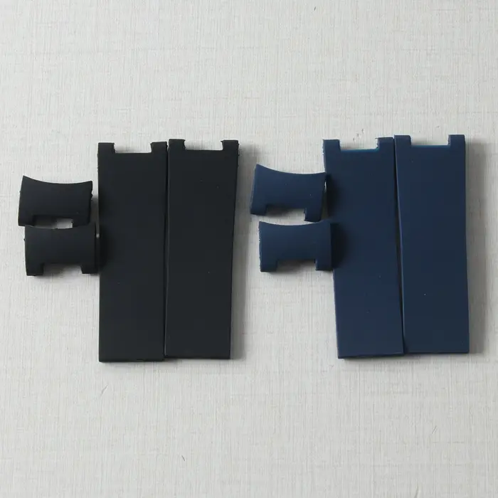 Bracelet de montre en caoutchouc à extrémité incurvée pour Ulysse NPeoples