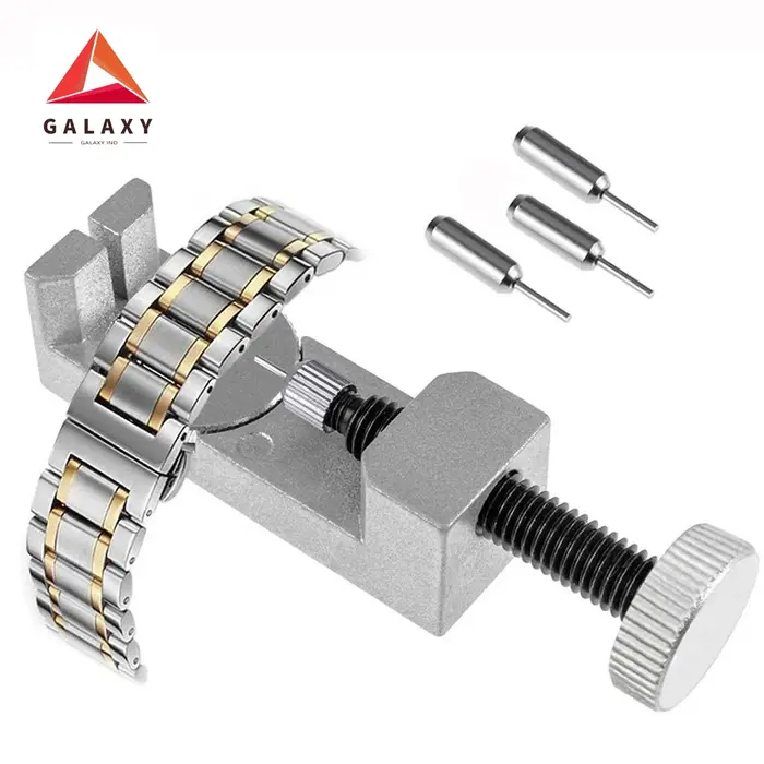 Détacheur professionnel de maillons de bracelet et bracelet de montre, réglable avec métal, outils d