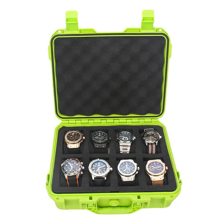 Boîte de rangement de montre de couleur à 8 grilles