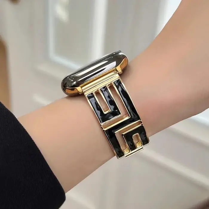 Bracelet croisé en spirale pour Bracelet de montre Apple Ultra 2 49mm 38 40 41 42 44 45 46mm, Bracelet en métal série IWatch 10 9 8 7 6 SE 5 4 3