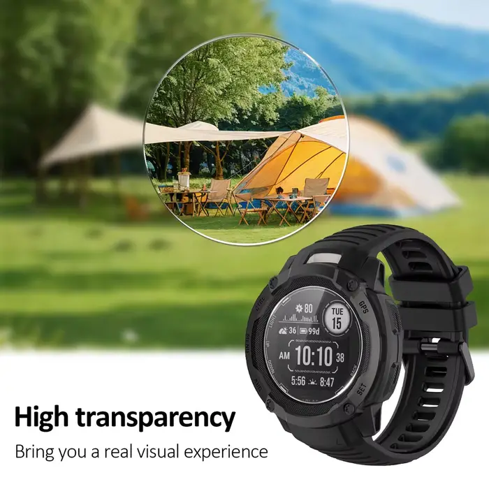 Protecteur d'écran en verre trempé pour Garmin Instinct 2X