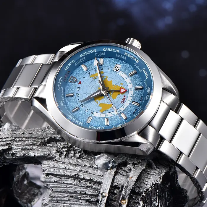 2026 PAGANI DESIGN heure mondiale GMT Zone carte montres pour hommes montre automatique