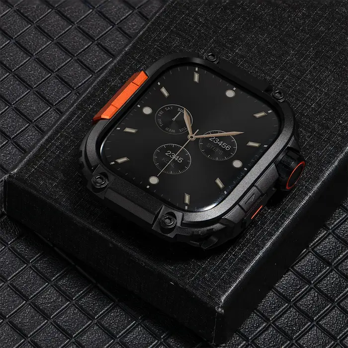 Boîtier en alliage métallique pour Apple Watch 11 10 46mm